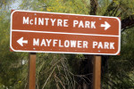 Mayflower County Park Sign