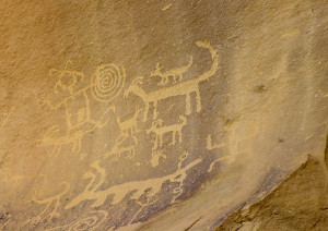 Petroglyphs at Chaco Canyon