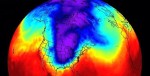 Polar vortex map