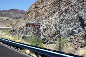 Arriving at Buckskin Mtn