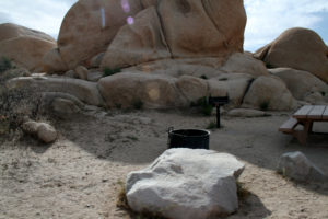 Campsite in Joshua Tree