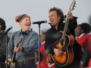 Seeger and Springsteen at the Lincoln Memorial